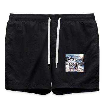 Hasky II - Badeshorts - Schwarz - Vorne - AI Model Male 185 light (185cm)