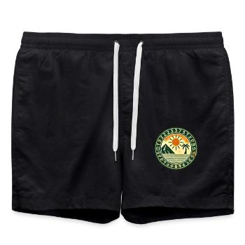 The Vintage Flair Collection - Badeshorts - Schwarz - Vorne - AI Model Male 185 light (185cm)