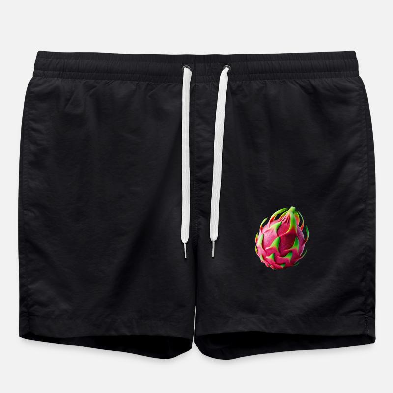 Dragon Fruit – Tropical Masterpiece - Swim Trunks - black