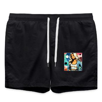 Femme d’affaires élégante - Short de bain - noir - Devant - AI Model Male 185 light (185cm)