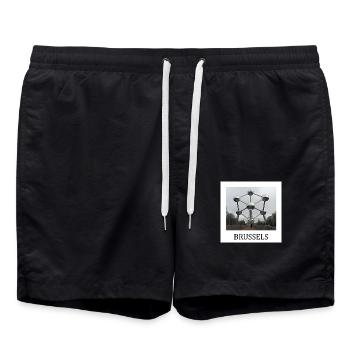 Atomium de Bruxelles - Short de bain - noir - Devant - AI Model Male 185 light (185cm)