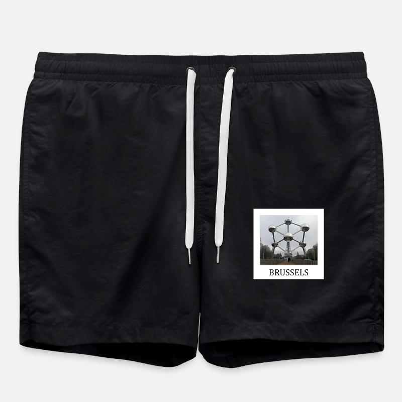 Brüsseler Atomium - Badeshorts - Schwarz