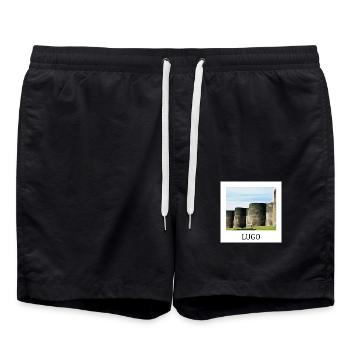 Lugo Galicia - Swim Trunks - black - Front - AI Model Male 185 light (185cm)