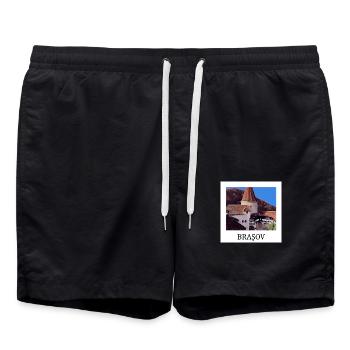 Brasov - Badeshorts - Schwarz - Vorne - AI Model Male 185 light (185cm)