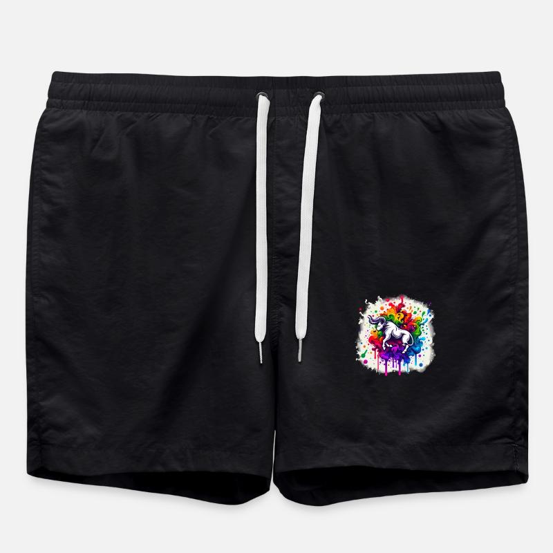 Zodiac: Taurus - Swim Trunks - black
