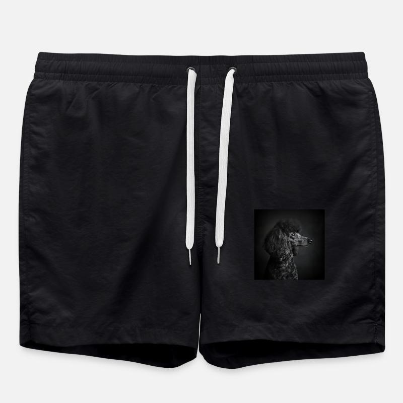 Black Animals - Black Poodle - Badeshorts - Schwarz