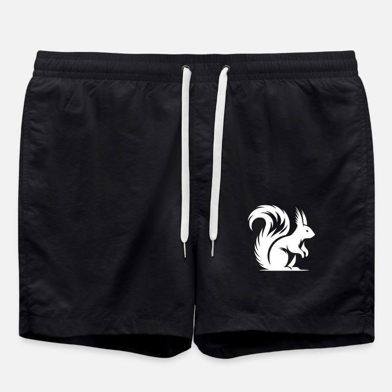 Petit écureuil mignon enfants dessin - Short de bain - noir