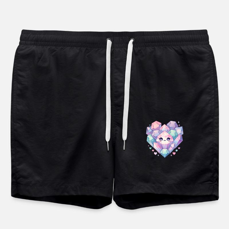 Crystals - Swim Trunks - black