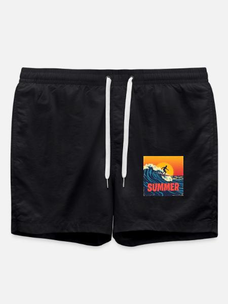 Summer Time - Badeshorts - Schwarz