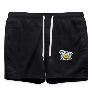 Easy Peasy Lemon Squeezy - Lustiges Lemon Gym Workout - Badeshorts - Schwarz - Vorne - AI Model Male 185 light (185cm)