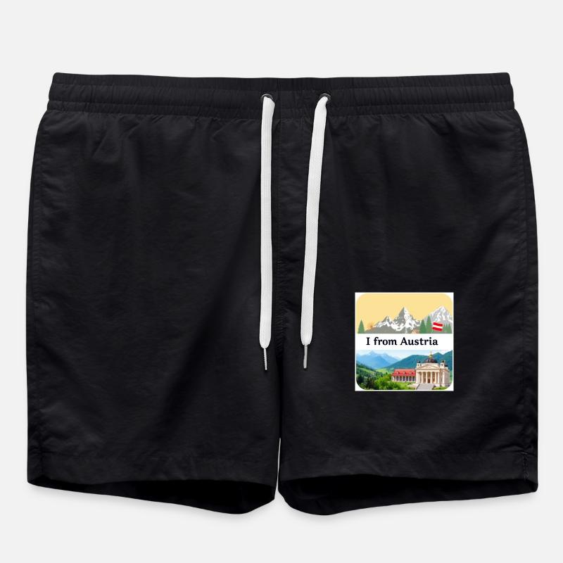 WUNDERSCHÖN ÖSTERREICH - Badeshorts - Schwarz