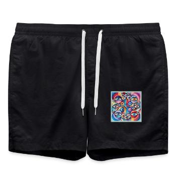 DANTE ALEGRIA - Badeshorts - Schwarz - Vorne - AI Model Male 185 light (185cm)