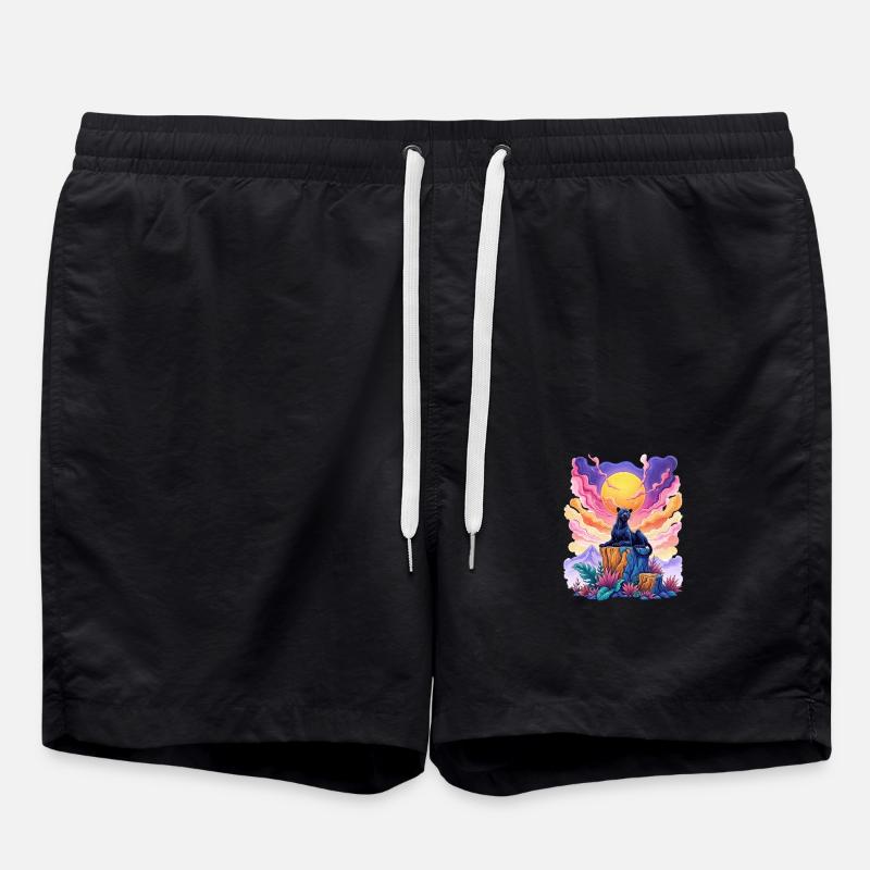 Panther au sommet - Short de bain - noir