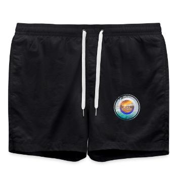 Imprimés pour mélomanes, musique, tendance - Short de bain - noir - Devant - AI Model Male 185 light (185cm)