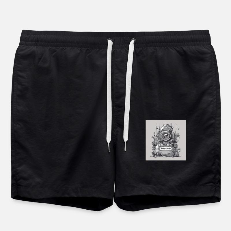 Berlin Planet - Badeshorts - Schwarz
