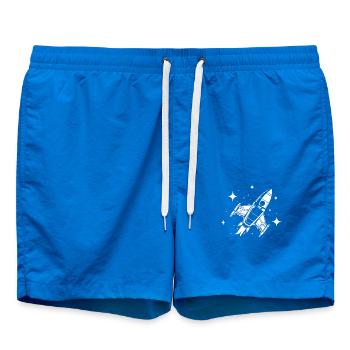 Fusée spatiale dans les étoiles - Short de bain - cobalt blue - Devant