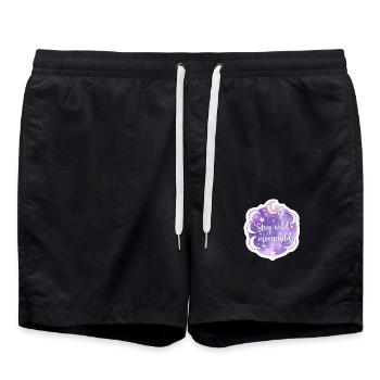 Mystisches Mondkind Himmlische Boho Astrologie - Badeshorts - Schwarz - Vorne - AI Model Male 185 light (185cm)