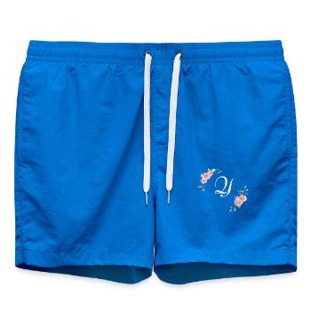 Lettre y florale rose - Short de bain - cobalt blue - Devant