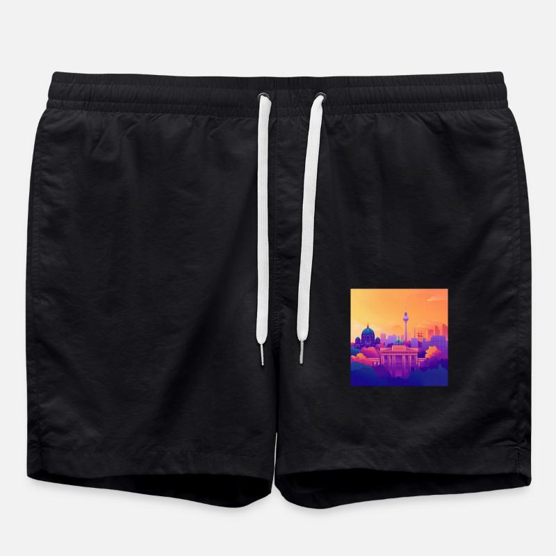 Berlin - Badeshorts - Schwarz