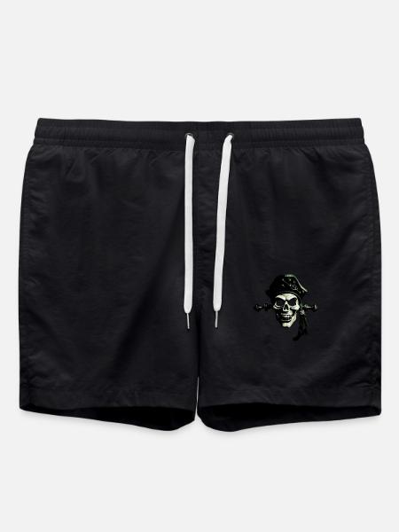 Pirat Ghost - Badeshorts - Schwarz