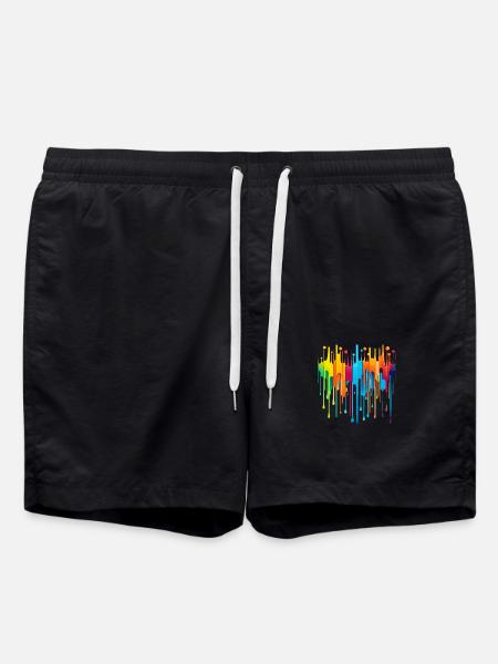 Rainbow - Swim Trunks - black