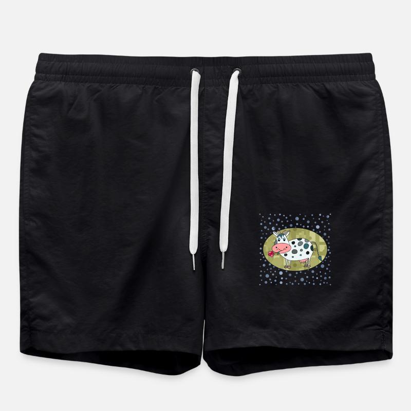 Cow - Swim Trunks - black