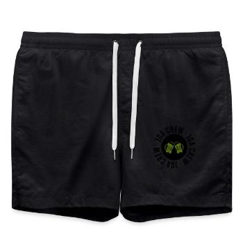 jga crew bier - Badeshorts - Schwarz - Vorne - AI Model Male 185 light (185cm)
