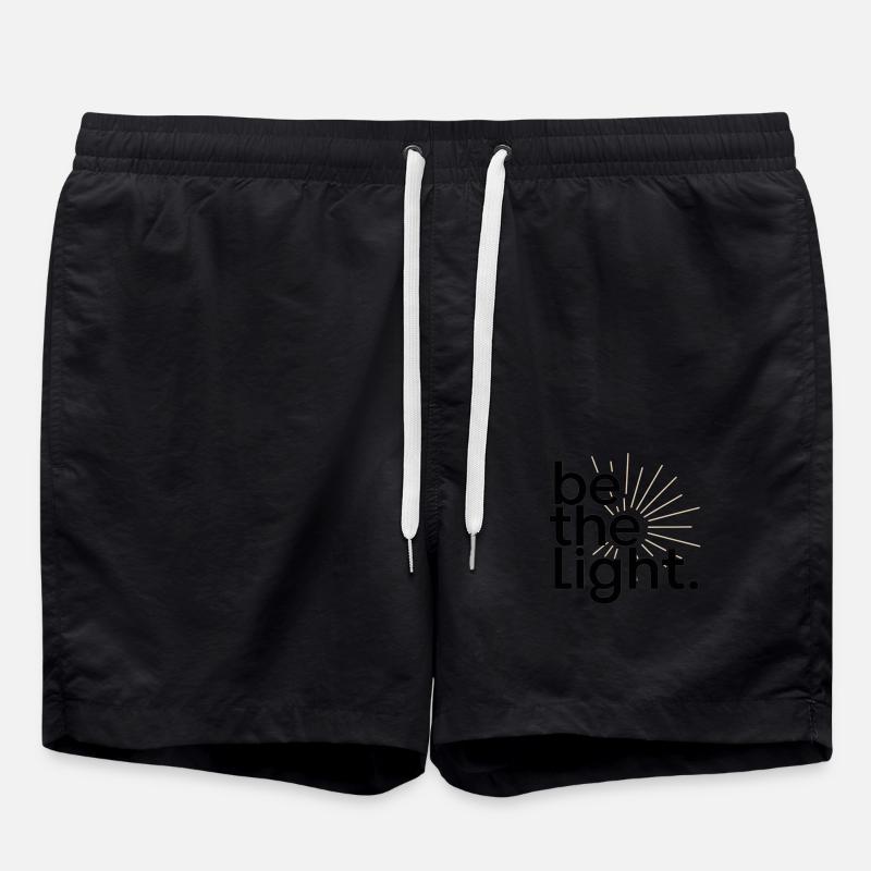 be the light - Badeshorts - Schwarz