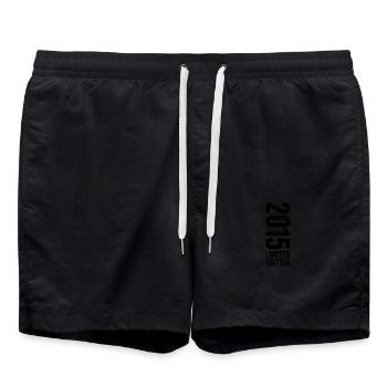 2015 Limited Edition Geburtstagsgeschenk 2015 - Badeshorts - Schwarz - Vorne - AI Model Male 185 light (185cm)