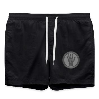 Voleurs à l’étalage, unissez-vous ! - Short de bain - noir - Devant - AI Model Male 185 light (185cm)