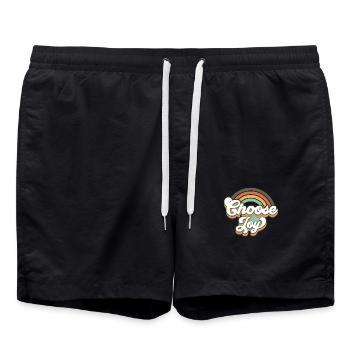 Choose joy - Swim Trunks - black - Front - AI Model Male 185 light (185cm)