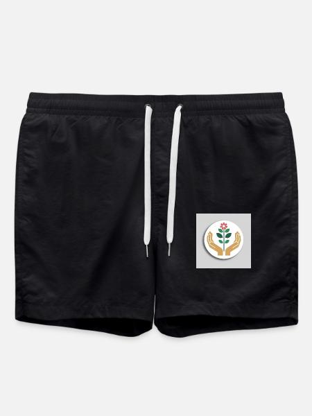 Nurturing Growth Logo - Swim Trunks - black