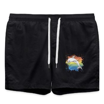 Dolphin - Swim Trunks - black - Front - AI Model Male 185 light (185cm)