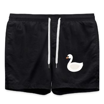 cygne - Short de bain - noir - Devant - AI Model Male 185 light (185cm)