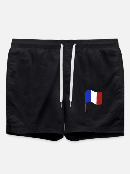 Drapeau français - Short de bain - noir