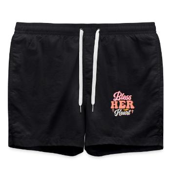bénis son cœur - Short de bain - noir - Devant - AI Model Male 185 light (185cm)
