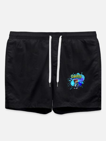 Nounours Graffiti - Short de bain - noir