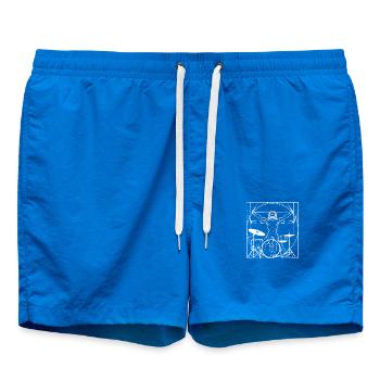 Batteur - Batterie tambour tambour drum - Short de bain - cobalt blue - Devant