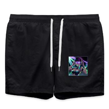 Fêtarde - Short de bain - noir - Devant - AI Model Male 185 light (185cm)
