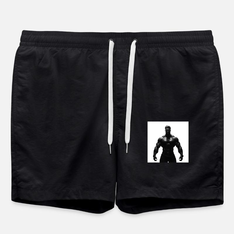 Bodybuilder - Swim Trunks - black