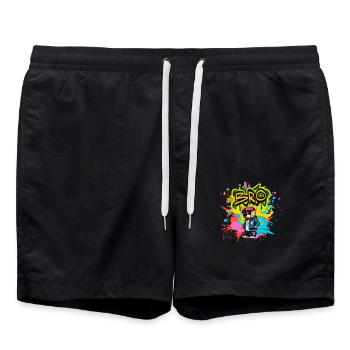 Nounours "BRO" - Short de bain - noir - Devant - AI Model Male 185 light (185cm)