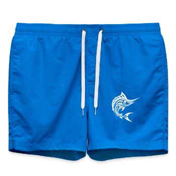 Schneller Schwertfisch - Eleganter Fächerfisch - Badeshorts - Cobalt blue - Vorne