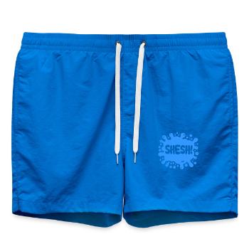 SHESH! Blue Splat - Gen Alpha Phrase - Swim Trunks - cobalt blue - Front
