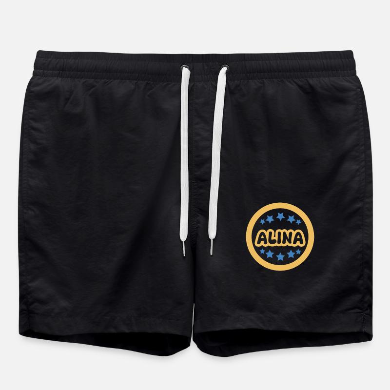 Gift for Alina - Swim Trunks - black