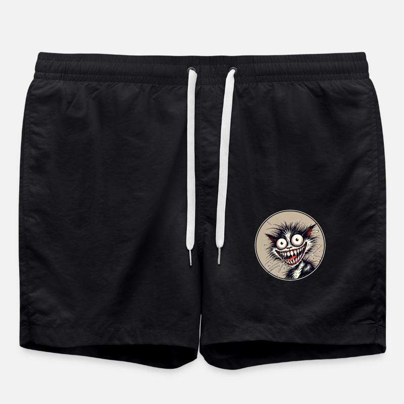 Crazy Cat - Swim Trunks - black
