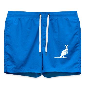 Silhouette eines anmutigen Kängurus - Badeshorts - Cobalt blue - Vorne