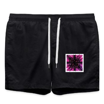 Cyber Grid Impuls - Badeshorts - Schwarz - Vorne - AI Model Male 185 light (185cm)
