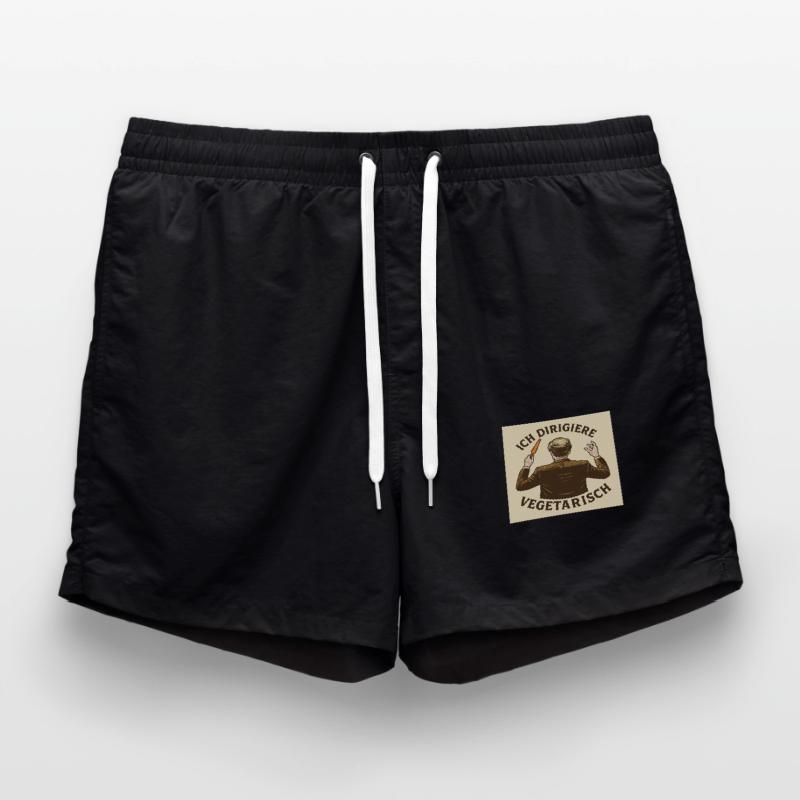 Dirigent Ich dirigiere vegetarisch Badeshorts