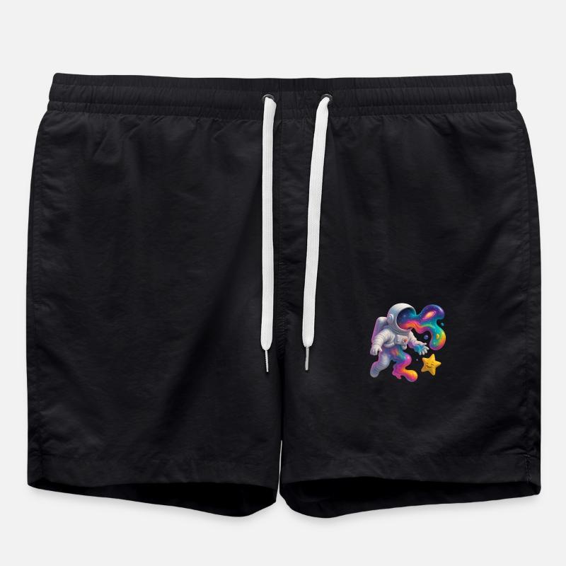 Spaceman - Swim Trunks - black