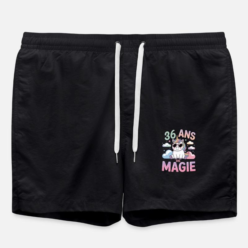 36 ans de magie - Short de bain - noir
